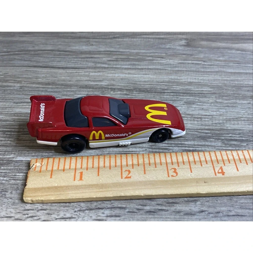 1993 Hot Wheels Mc Donald's Funny‎ Car Dragster China WT 37 Red White Gold